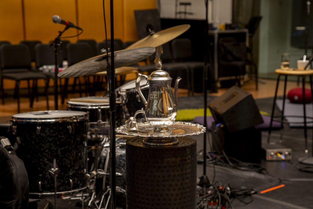 Vessel and libations to cool the waters, by Spirit Adams. Photo by Billy Chen.