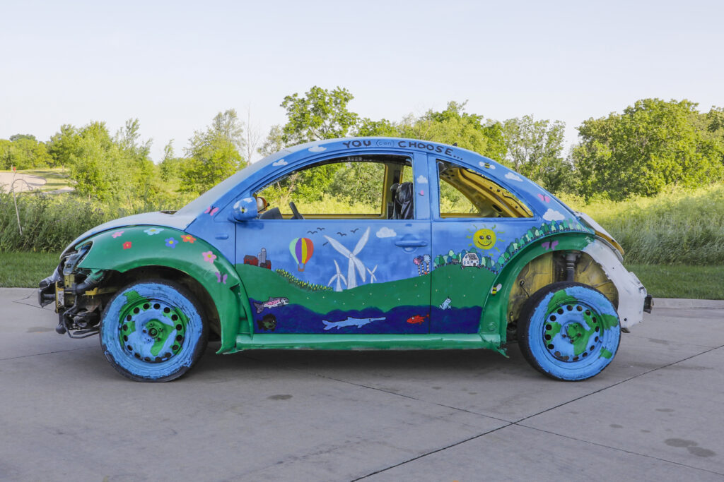 WorkingWorking Group, a collaboration with Allison Rowe, Just Crushing: A Political Demolition Derby, 2022-2025. Climate Change.