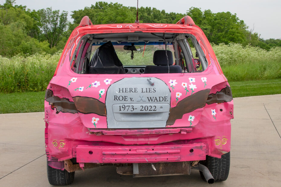 WorkingWorking Group, a collaboration with Allison Rowe, Just Crushing: A Political Demolition Derby, 2022-2025. Reproductive Rights.