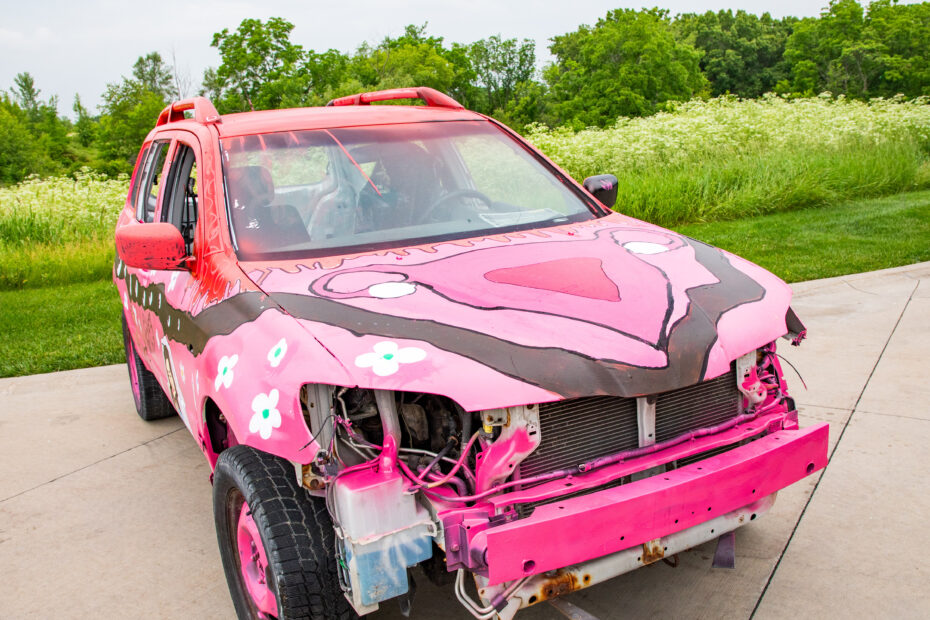 WorkingWorking Group, a collaboration with Allison Rowe, Just Crushing: A Political Demolition Derby, 2022-2025. Reproductive Rights.