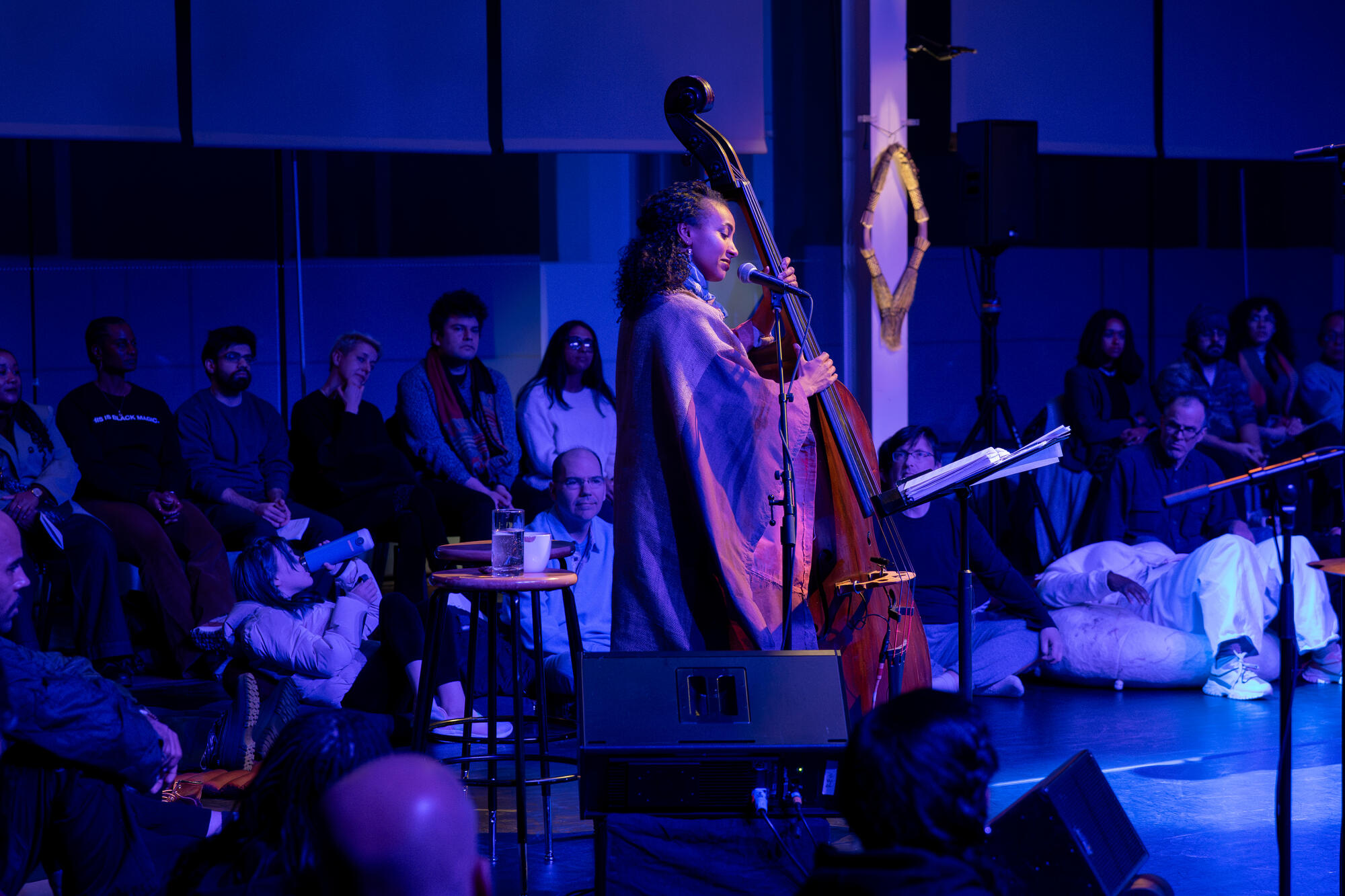 esperanza spalding at the homemade field of love. Photo by and courtesy of Jennifer Taylor.