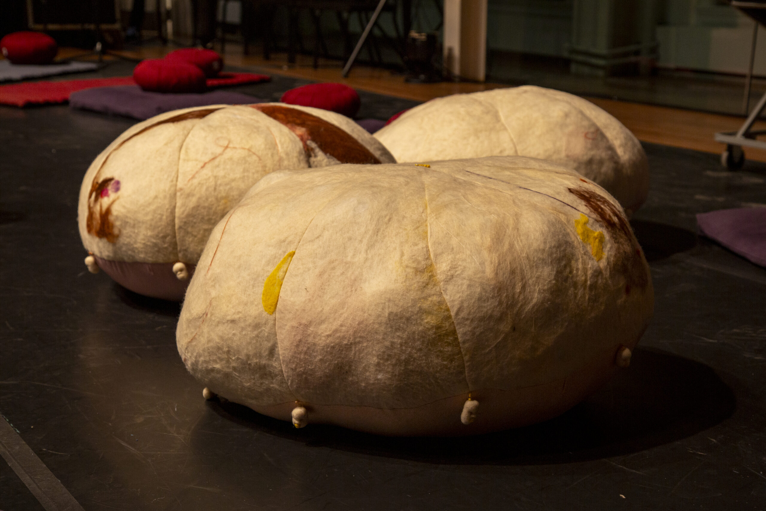 Nastassja Swift's lion spine relaxed seats. Photo by Billy Chen.